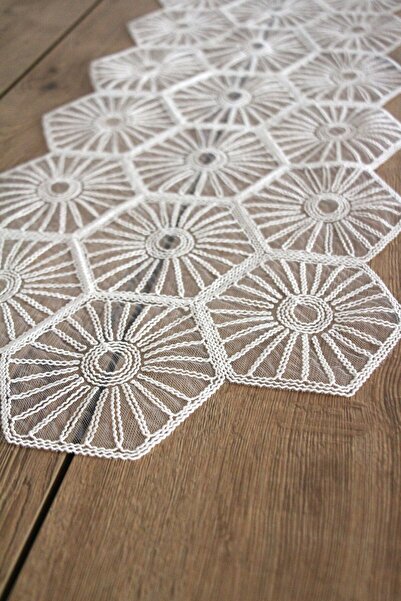 DDHOME Table Runner with Lace Cord - Fiskos Cover 100X35 cm 1004-Altigen