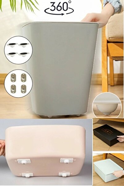 Kitchen Dream 8 Adet Bilyeli Eşya Kaydırma Aparatı 8'li Set 360 Derece Evrens...