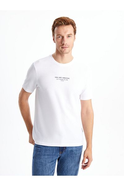 LC Waikiki Ανδρικό μπλουζάκι Lw - Crew Neck με κοντό μανίκι