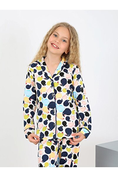 vitmo Set de pijamale Ruby pentru fete - Maneca lunga, 100% bumbac, Nasturi