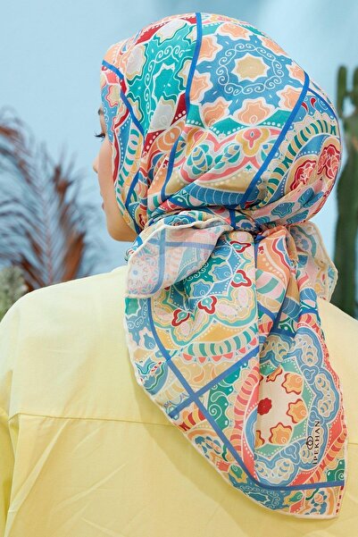 İpekhan Eșarfă din viscoză din bumbac İpekhan Yakamoz