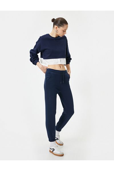 Koton Dark Blue Women's Jogger Sweatpants