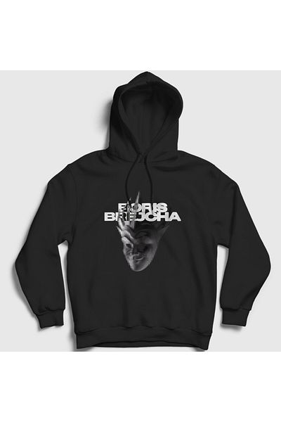 Presmono Μάσκα V2 φούτερ με μαύρη κουκούλα Dj Boris Brejcha Unisex - 498527 ττ
