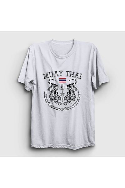 Presmono Μπλουζάκι Unisex Λευκό Ταϊλάνδης Tiger Ufc Mma Muay Thai 498973 ττ
