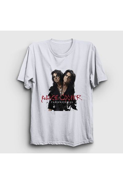Presmono Μπλουζάκι Unisex Λευκή Παραφυσική Μουσική Alice Cooper 498667 ττ