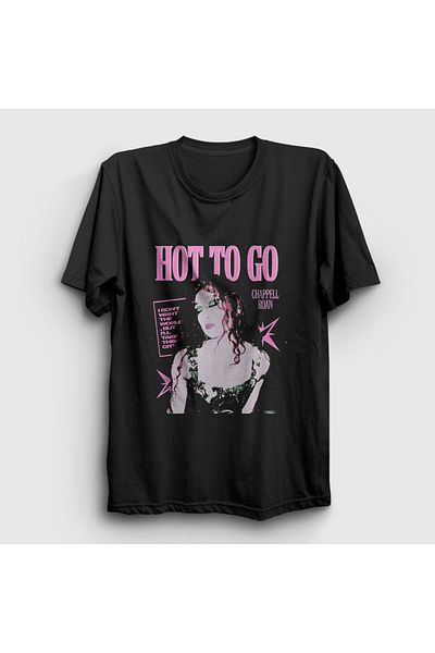 Presmono Μπλουζάκι Unisex Μαύρο Hot To Go Music Chappell Roan 497548 ττ