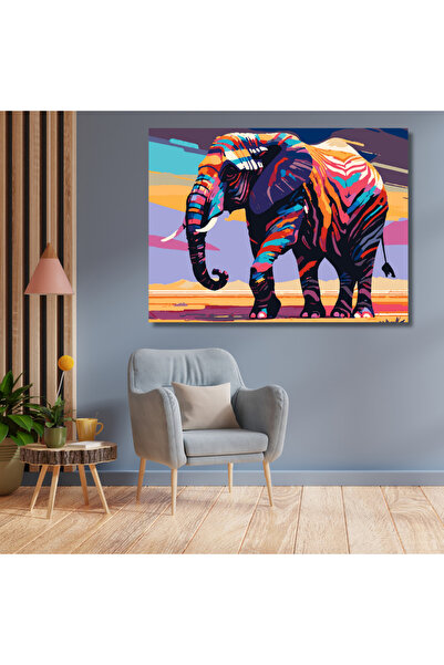 LİLYHOBBYLAND Sayılarla Boyama Hobi Seti Renkli Baskı (ÇERÇEVELİ-BÜYÜK BOY) 8...