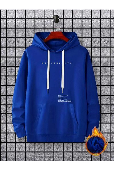 caddekombin New York City Printed 2 Thread Inside Cotton Sweatshirt