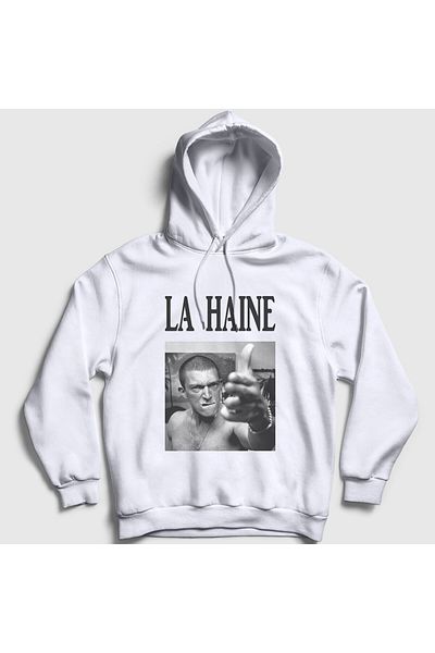 Presmono Φούτερ με κουκούλα La Haine White Vinz Unisex 500270 ττ