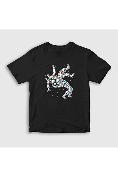 Presmono Unisex dečji crni astronaut UFC MMA poklon T-shirt - 495812TT