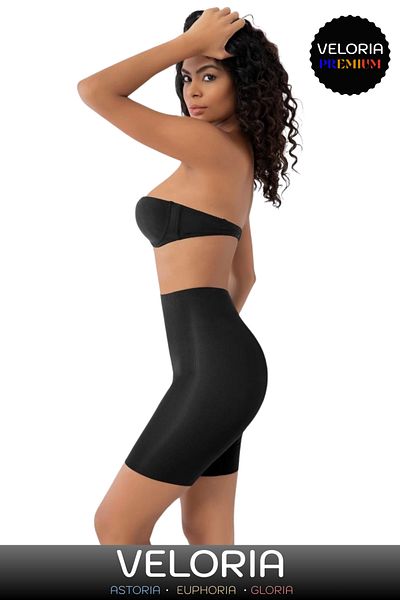Veloria Premium Series Non-Marking Non-Slip Firming Gathering Shaping Laser Cut Leg Corset
