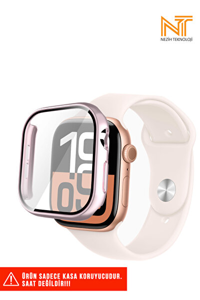 Nezih Case Apple Watch Serisi 10 Uyumlu 42mm / Seri 11 42mm Uyumlu Sert PC Ka...