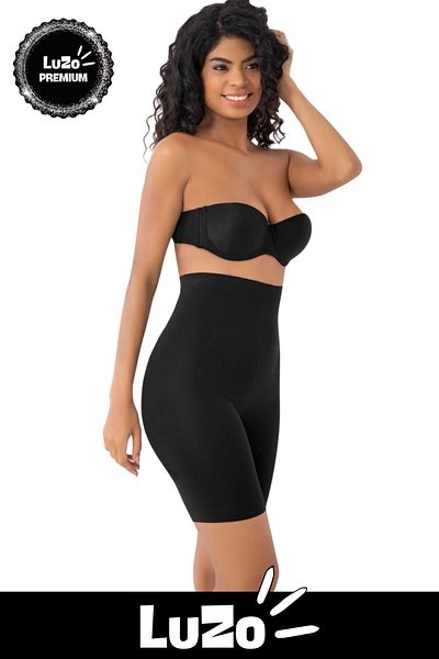 LuZo Premium Non-Marking Non-Slip Firming Gathering Women's Laser Cut High Waist Corset