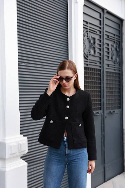 ASM Fashion Jachetă de damă cu nasturi