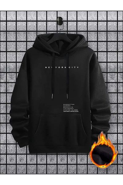 caddekombin New York City Printed 2 Thread Inside Cotton Sweatshirt