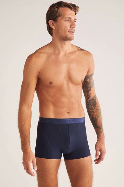Kom Ανδρικά μπόξερ Luca Striped - Navy Blue