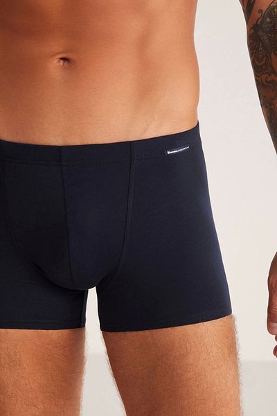 Kom Ανδρικά μποξεράκια Davide Cotton Basic - Navy Blue