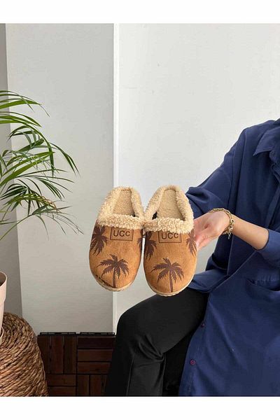Behtah Kundura Γυναικείες παντόφλες εσωτερικού χώρου με μοτίβο παλάμης Παντόφλες επισκεπτών Καθημερινές παντόφλες
