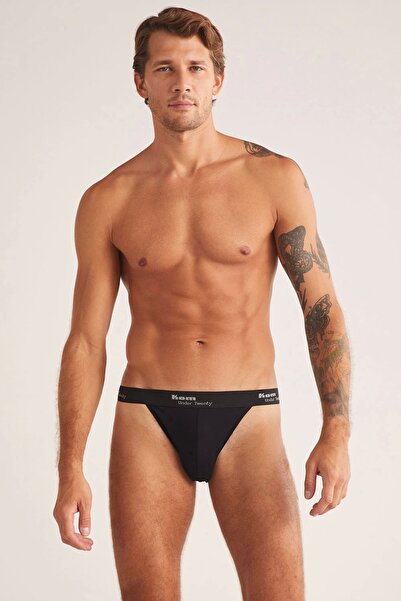 Kom Kevin Basic Pamuklu 2 Lİ Erkek Tanga - Siyah