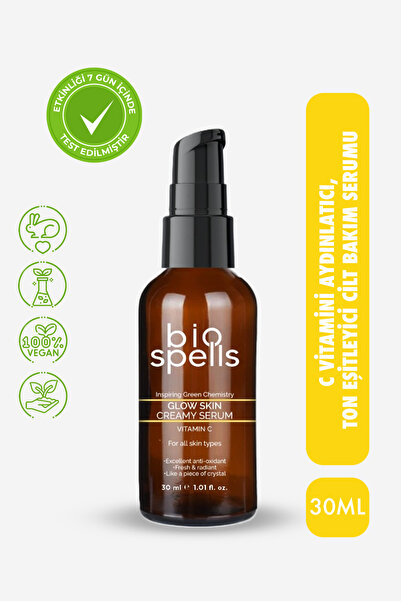 bio spells Glow Skin Creamy Serum 30ml - C Vitamini Aydınlatıcı, Ton Eşitleyi...
