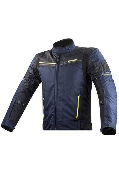 LS2 معطف الظل أزرق-أسود-أصفر نيون