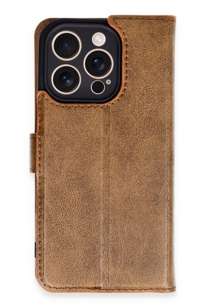 cepmoda حافظة آيفون '16 برو ماكس' مع حامل بطاقات وغطاء قابل للطي من الجلد الص...