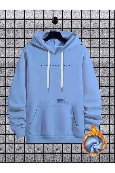 caddekombin New York City Printed 2 Thread Inside Cotton Sweatshirt