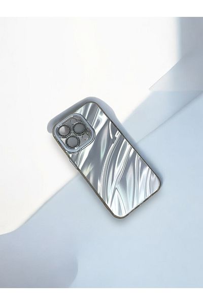 HKN iPhone 14 Pro Compatible High Quality Patterned Phone Case with Camera Lens Protector