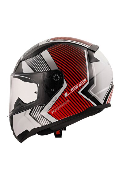 LS2 RAPID 2 EXTRA BEYAZ-KIRMIZI KASK
