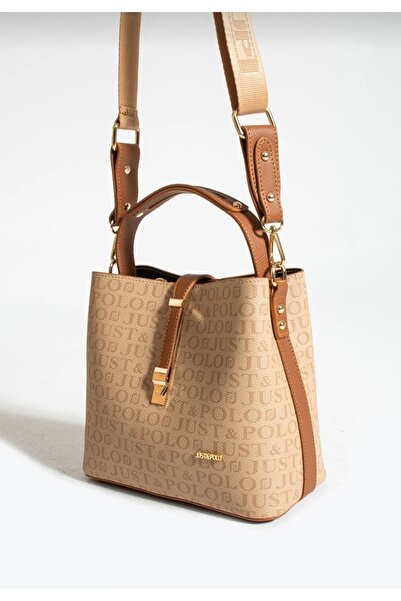 Just Polo حقيبة يد وكتف نسائية أصلية من Justpolo مكونة من 4 أقسام