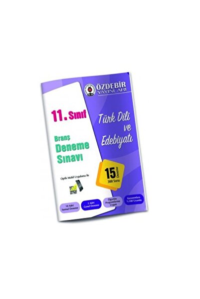 Genel Markalar Özdebir Yayınları 11.sınıf Türk Dili Ve Edebiyatı Branş Deneme Sı