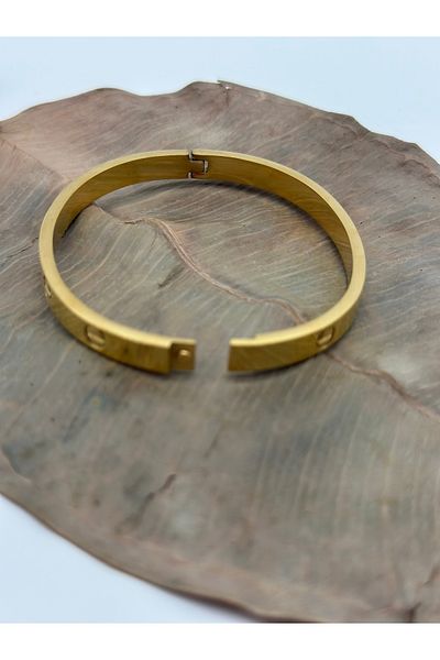 Hobimos Non-Tarnish Steel Cartier Stoneless Bracelet