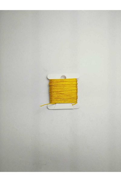 Eskişehir hobi sanat 0.8 mm 5 Meters Rosary String Yellow Color