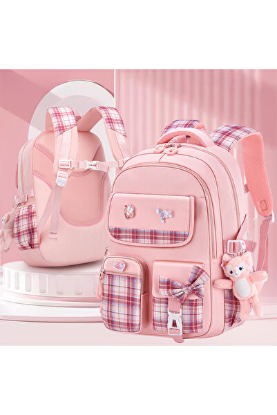 DEKOHOP Kız Çocuk Okul Sırt Çantası Ergonomik Özel Tasarım Çok Bölmeli Geniş ...