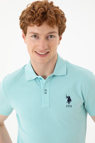 U.S. Polo Assn. Ανδρικό μπλουζάκι Aqua Green Basic - 50284633 -VR083