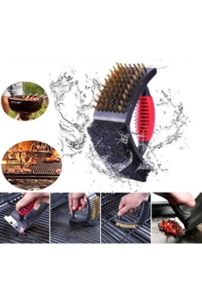 Jet's Home Βούρτσα καθαρισμού μπάρμπεκιου Σκληρή βούρτσα με σφουγγάρι