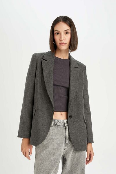 DeFacto Wide Fit - Základní sako s knoflíky D5869ax24au