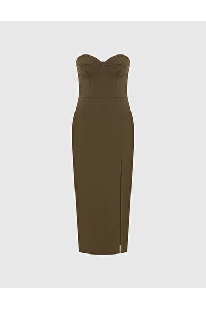 İLVİ Madeliene Women's Khaki Dress