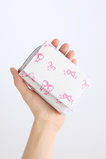 DeFacto Portofel de damă din piele artificială imprimată cu fundă D6868axns