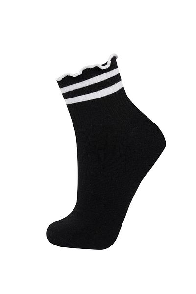 DeFacto Zweiteilige Baumwollsocken mit Rüschen für Damen D7726axns