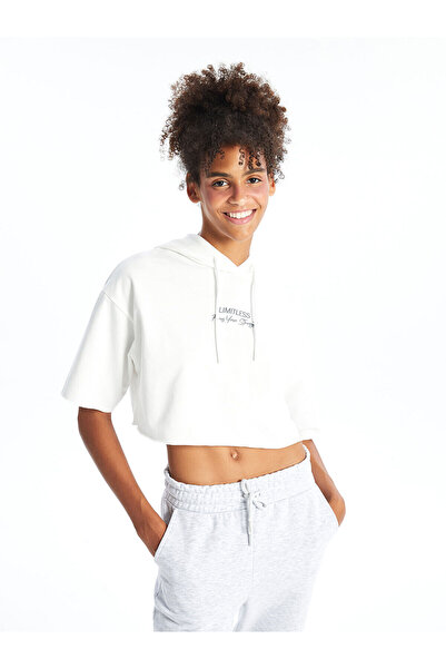 LC Waikiki Hanorac pentru damă, cu mânecă scurtă, cu imprimeu Lcw