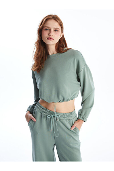 LC Waikiki Γυναικείο φούτερ Lcwk Crew Neck Plain Oversize