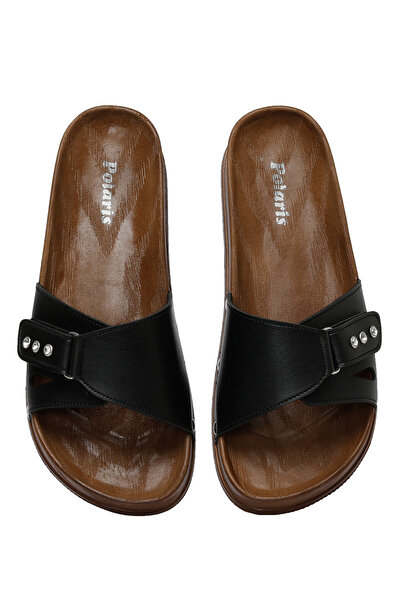 Polaris 162582.Z3FX Siyah Kadın Ev Terliği