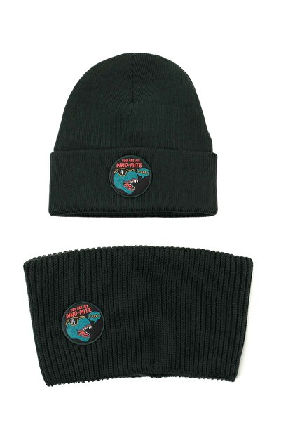 Kinetix DINO MITE SET B-4PR Haki Erkek Çocuk Atkı Bere