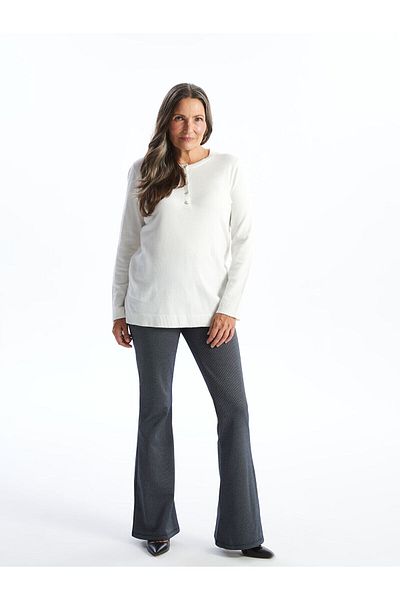 LC Waikiki LCW Elastic Waist Straight Spanish Leg Women's Trousers