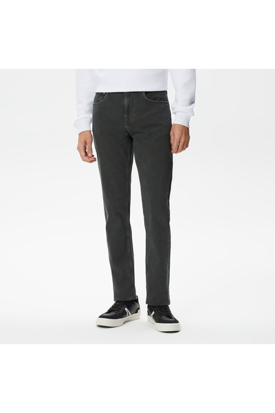 Lacoste Erkek Slim Fit Denim Yeşil Pantolon