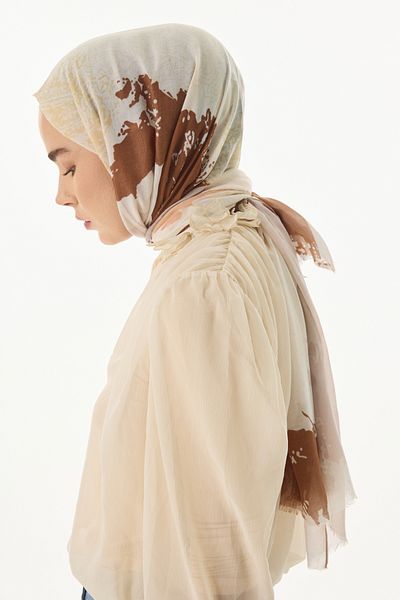 SOFT AKSESUAR Gradient Stone Design Shawl