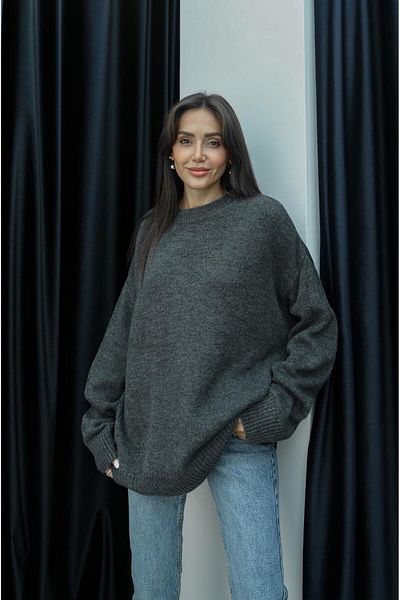Havoş Antracitový oversize svetr Kelly