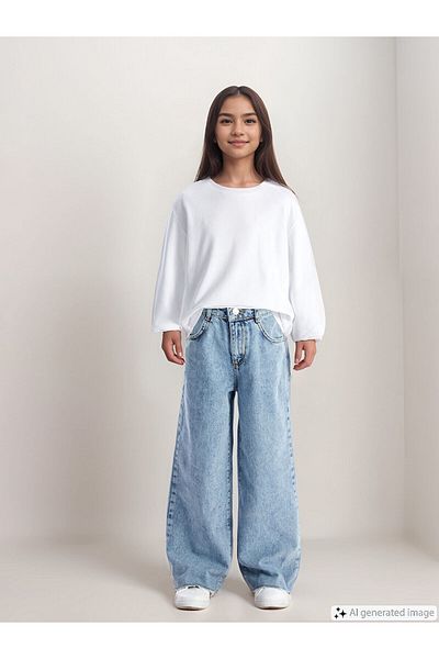 LC Waikiki Pantaloni pentru fete cu talie elastică reglabilă