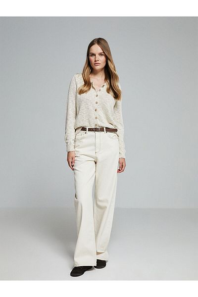 LC Waikiki Lcw Belted Wideleg Women's Jean Trousers